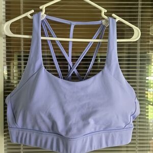 ZYIA Light Purple Strappy Sports Bra
